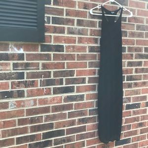 Black razor back dress